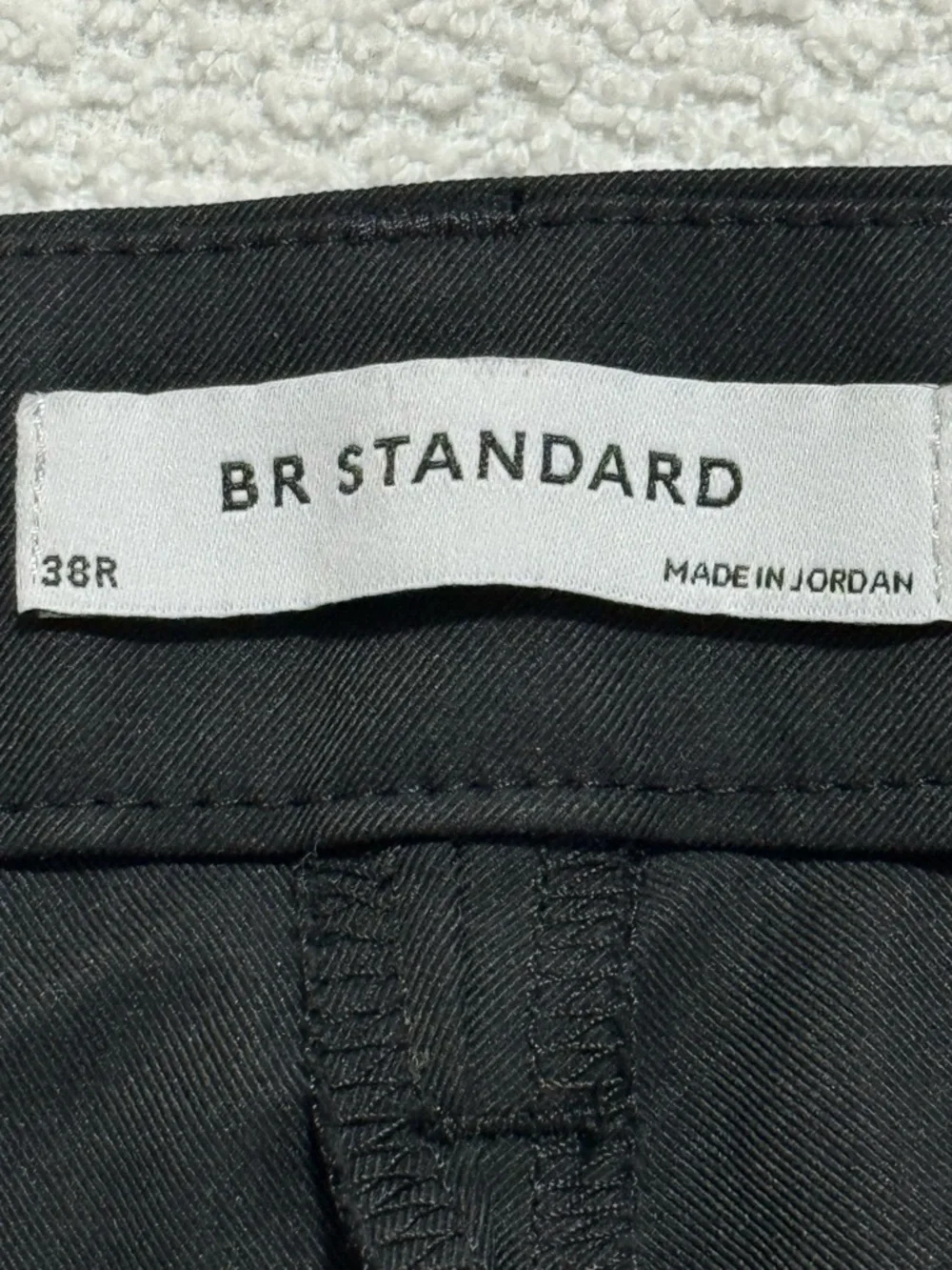 BR Standart Banana Republic Black Standart Fit Crop Zip Leg Mans Pants Size 38R